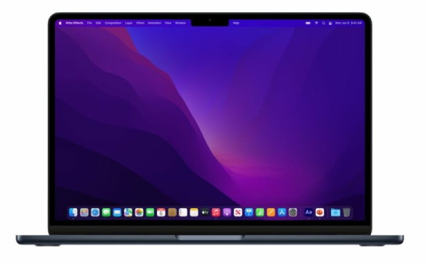 Thiết kế tai thỏ độc đáo và màn hình viền mỏng của MacBook M2